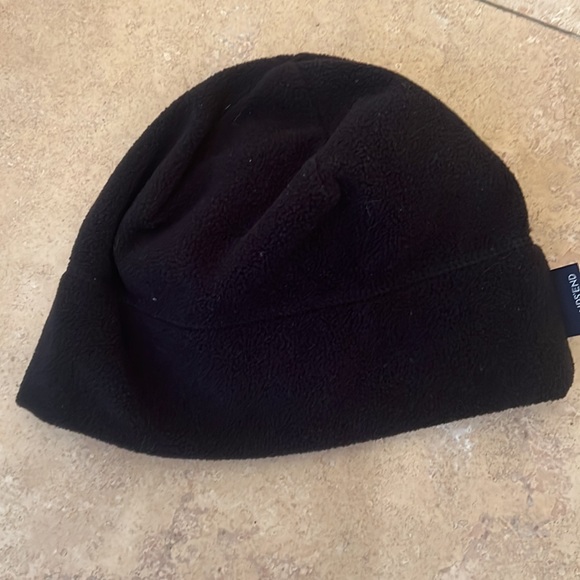 Lands' End Kids Black Size Medium Fleece Beanie/Hat - Picture 3 of 4